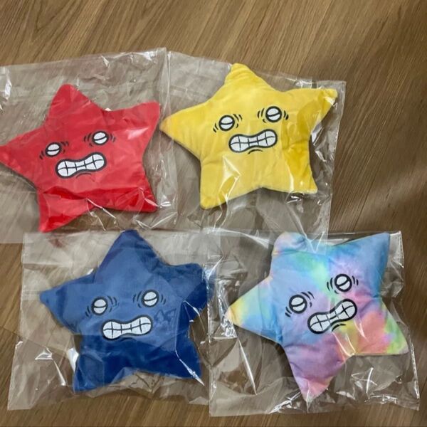 ちいおこスター 暴れる 動く 流れ星 バージョン ぬいぐるみ ちいかわ 流れ星 4種セット