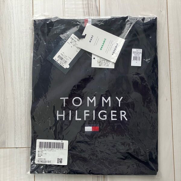 TOMMY HILFIGER エンブロイダリーロゴTシャツ ネイビー M 未使用
