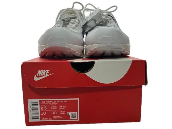 NIKE AIR MAX 95 ESSENTIAL AT9865-100/エアマックス95 ホワイト/ピュアプラチナム