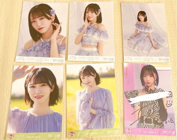 【匿名発送】イコラブ=LOVEイコールラブ 野口衣織 直筆コメあり生写真BeSelfish この空がトリガー全国ツアー武道館限定
