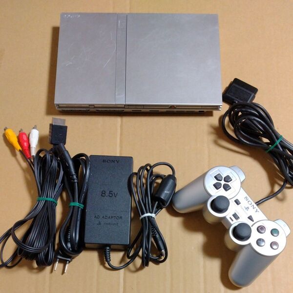 【PS2】 プレイステーション2 本体 SCPH-77000SS (サテン・シルバー)
