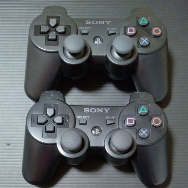 【PS3】 ワイヤレスコントローラー DUALSHOCK3 ブラック CECH-ZC2J デュアルショック3 2個