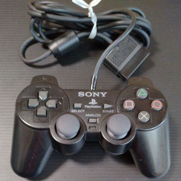 【PS2】 アナログコントローラー DUALSHOCK2 ブラック デュアルショック2 SCPH-10010