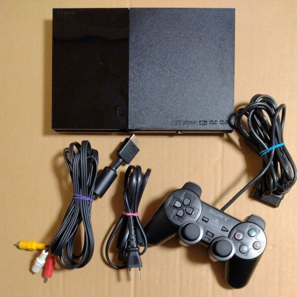 【PS2】 プレイステーション2 本体 SCPH-90000CB (チャコール・ブラック)