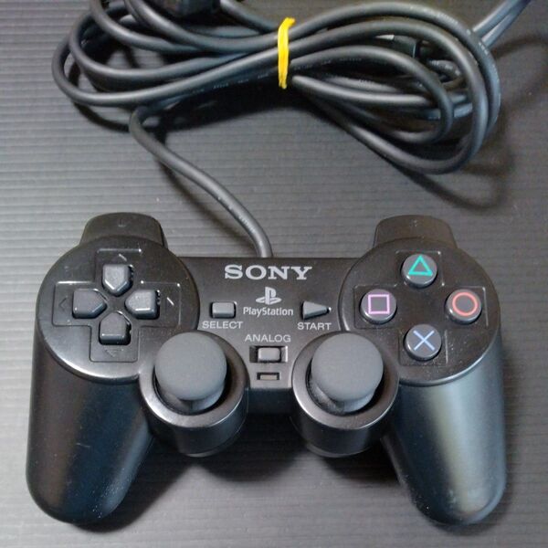 【PS2】 アナログコントローラー DUALSHOCK2 ブラック デュアルショック2 SCPH-10010