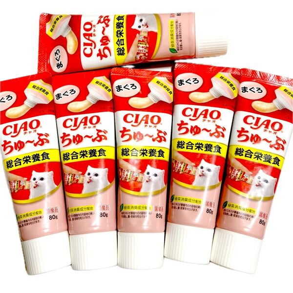 いなば CIAO ちゅ~ぶ 総合栄養食 まぐろ 80g × 6個セット チャオちゅーぶ
