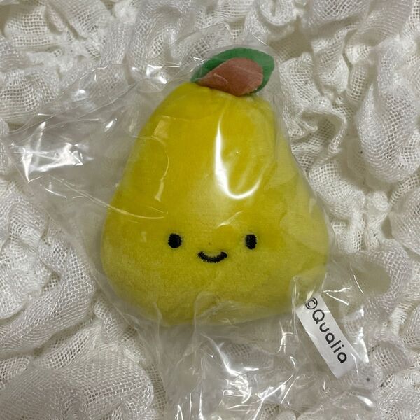にっこりーノ フルーツのぬいぐるみ 洋梨 ガチャガチャ マスコット ぬいぐるみ キーホルダー