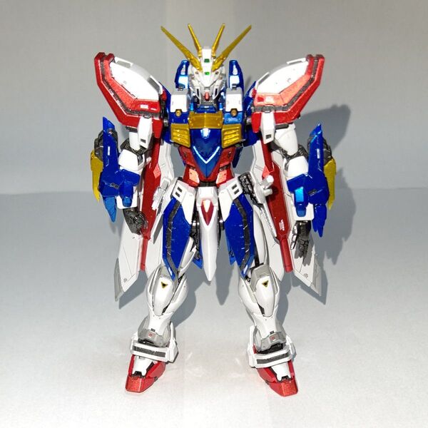 RG ゴッドガンダム ガンプラ 完成品 メタリック塗装 塗装済み リアルグレード