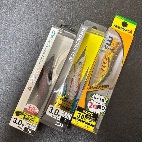 廃盤エメラルダスダートII ピーク ヤマシタエギ王K 3.0号 3本セット