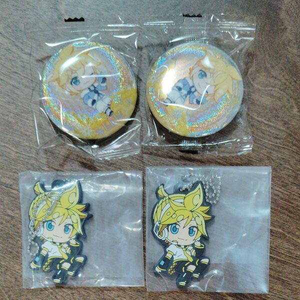鏡音レン 缶バッジ ラバーストラップ ボーカロイド