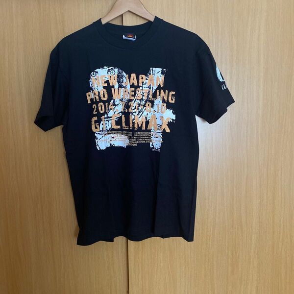 新日プリントTシャツ 黒(検キン肉マン コアチョコ)