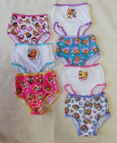 新品! パウパトロール キッズ ガールズ ショーツ 7枚セット 2T3T 2-3歳 90-105cm パウパト 女の子 下着