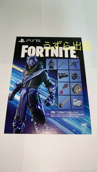 【新品未使用】FORTNITE フォートナイト Cobalt Starパック プロダクトコード for PS5