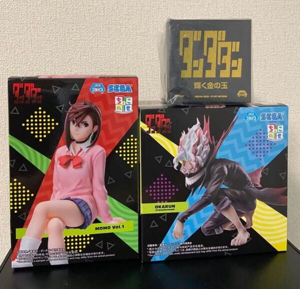 ダンダダン ちょこのせプレミアムフィギュア オカルン モモ 輝く金の玉セット