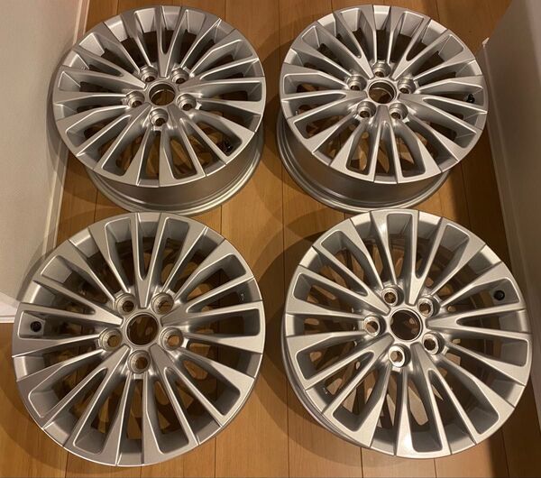 ホイール 新車外し トヨタ 現行 40系 アルファード ヴェルファイア 17インチ 純正 アルミホイール 4本セットの内2本 ①