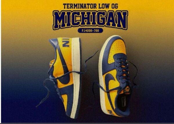 NIKE TERMINATOR LOW OG 28cm ミシガン 紺黄