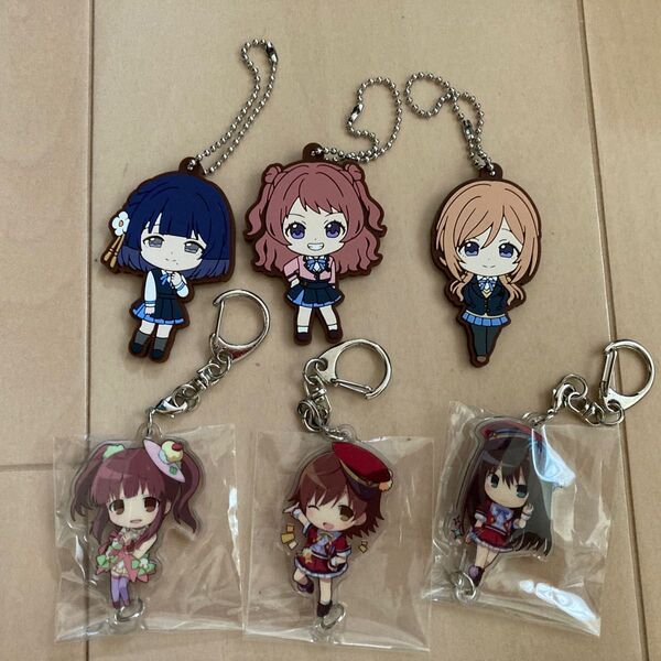 クーポン使用可 学園アイドルマスター 花海咲季 アクリルキーホルダー ラバーストラップ シンデレラガールズ 6個まとめて