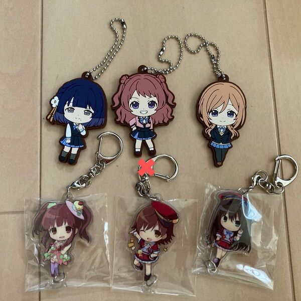 クーポン使用可 学園アイドルマスター 花海咲季 アクリルキーホルダー ラバーストラップ シンデレラガールズ 6個まとめて