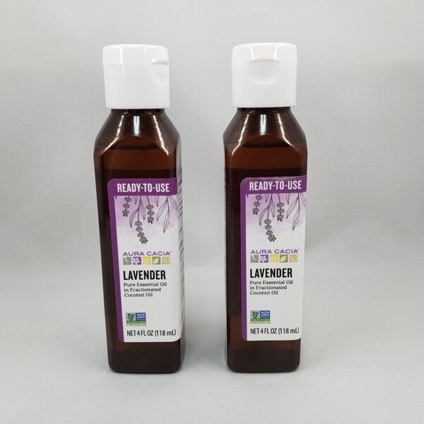 ★Aura Cacia ピュアエッセンシャルオイル ラベンダー 118ml×2本