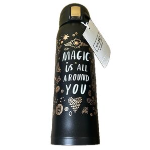 魔法瓶水筒 新品未使用 黒 金文字 MAGIC IS ALL AROUND YOU 0.48L