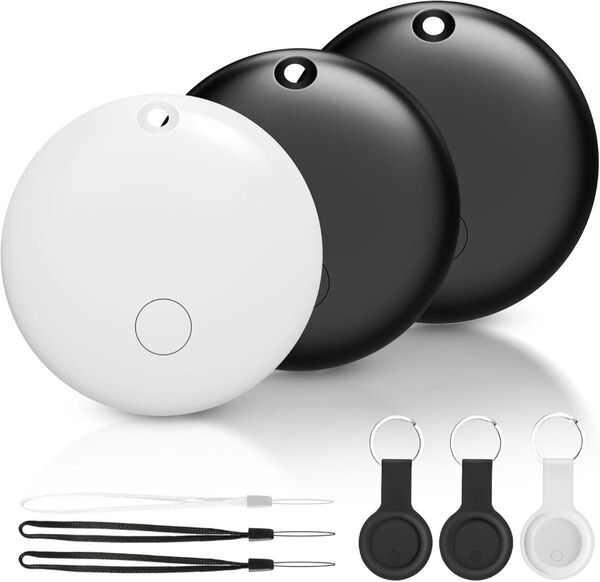 airtag エアタグ スマートタグ/スマートトラッカー gps キーホルダー iOS端末対応のみ 電池交換可 保護ケース付き