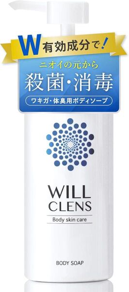 ウィル クレンズ 薬用 石鹸の香り ワキガ 体臭 加齢臭 脇汗 制汗 足の臭い 背中ニキビ ボディウォッシュ 本体 300mL