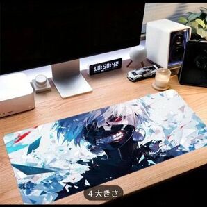 【東京喰種 金木研】ゲーミングマウスパッドワイド 60cm×30cmアニメイラスト ファンアート 同人 AI 東京グール