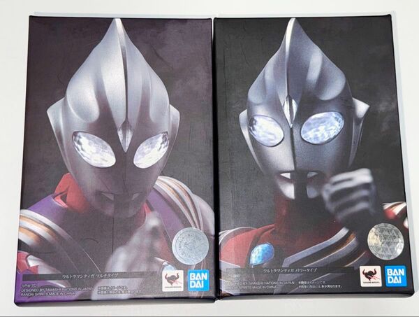 2種セット S.H.Figuarts 真骨彫製法 ウルトラマンティガ マルチタイプ&パワータイプ / フィギュアーツ