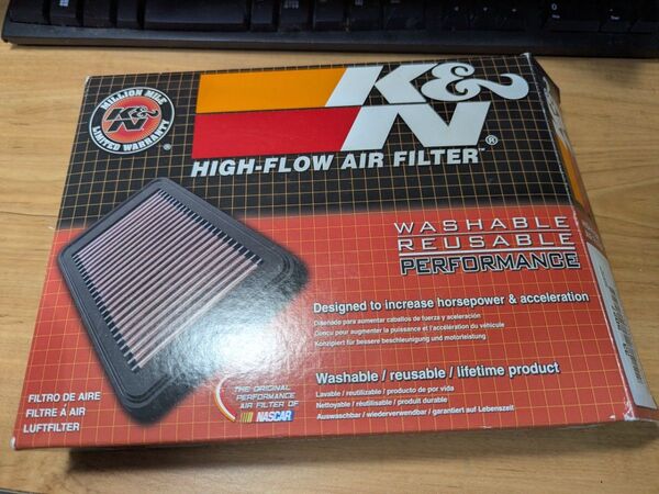 K&N HIGH-FLOW AIR FILTER ホンダ用 33-5027