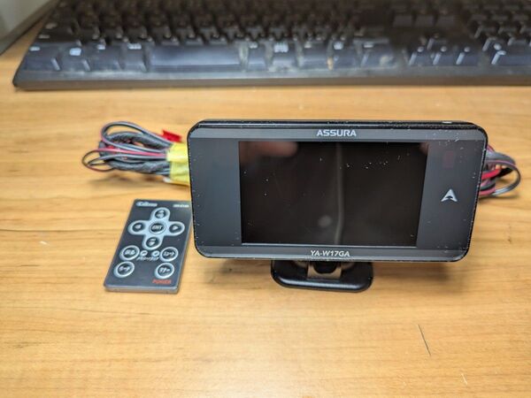 ASSURA YA-W17GA GPSレーダー探知機 リモコン オプション直結配線コード付き
