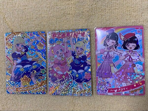 ひみつのアイプリ アイプリ カード フレンドスターグランプリブルー みつき サイン ハートメロディ かほちー