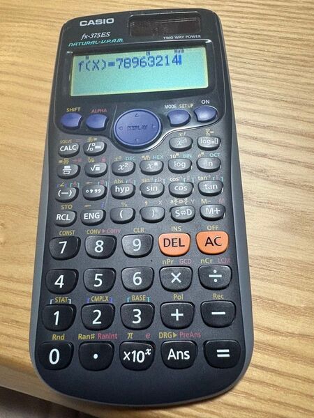 中古品 CASIO 関数電卓 fx-375ES