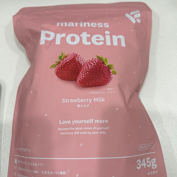 マリネスプロテイン mariness Protein 345g 苺ミルク