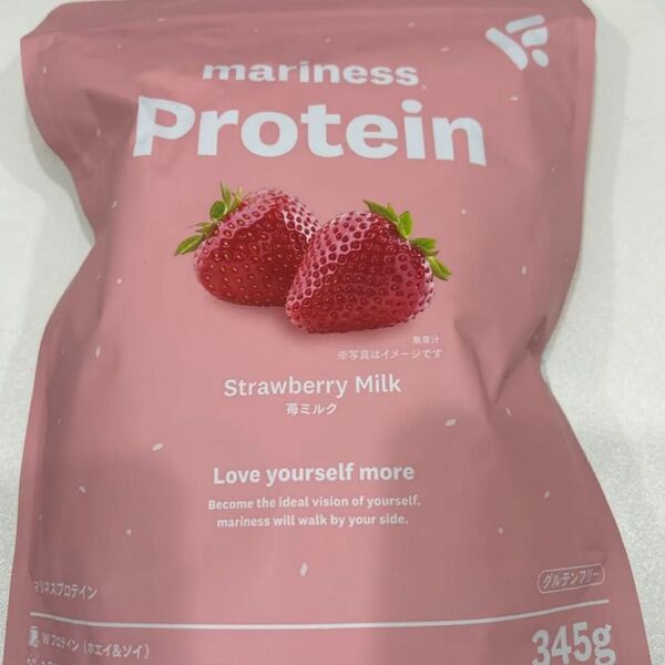 マリネスプロテイン mariness Protein 345g 苺ミルク