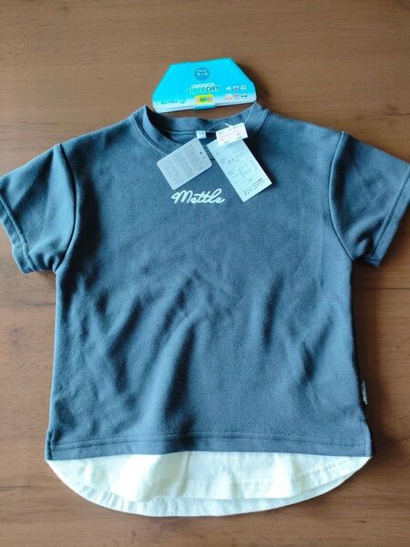 新品 未使用 120cm キッズ 半袖Tシャツ しまむら ファイバードライ さらっとクール 子供 半袖Tシャツ 定価759円