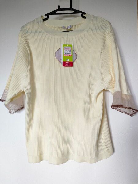 新品 未使用 訳あり 4Lサイズ レディース カットソー トップス 定価1639円