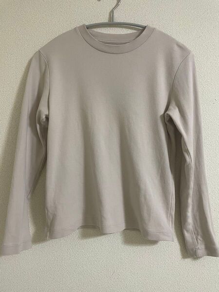 無印良品 スムース編みクルーネック長袖Tシャツ