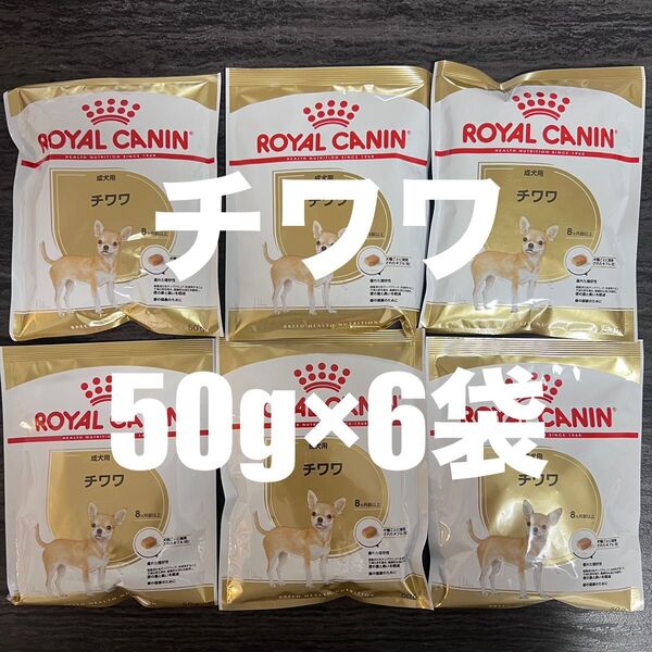 犬 ドライフード ロイヤルカナン チワワ 成犬用 8ヶ月齢以上 50g×6袋