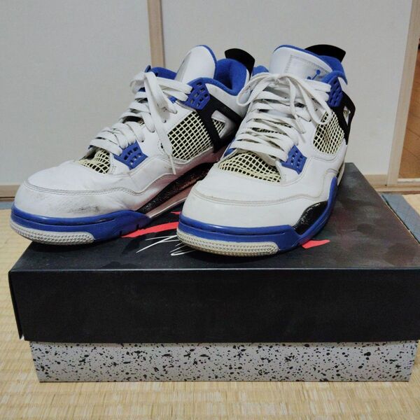 NIKE ナイキ AIR JORDAN RETRO エアジョーダン4 レトロ スニーカー インダストリアルブルー モータースポーツ