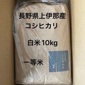 令和6年産 長野県上伊那産こしひかり 1等米 白米10kg
