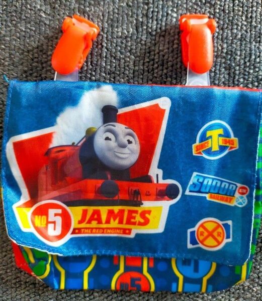 移動ポシェット 移動ポーチ トーマス TOMAS ジェームス 移動バッグ バッグ ポーチ 機関車 移動ポケット ハンカチ