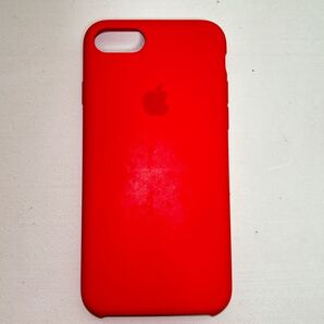Apple純正 iPhone 7 / 8 / SE シリコンケース・レッド