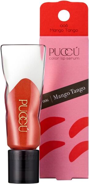 PUCCU プック カラーリップセラム 006 マンゴータンゴ グロス 口紅 保湿美容液