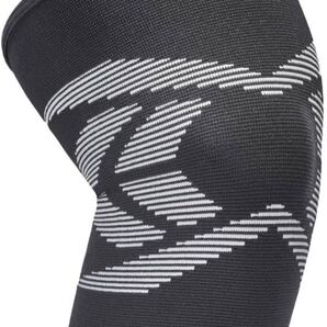 Reebok リーボック ニーサポーター(ひざサポーター) Lサイズ 膝 左右共用 1枚 ブラック