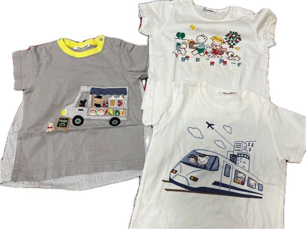 052. ファミリア Tシャツ3枚セット売り