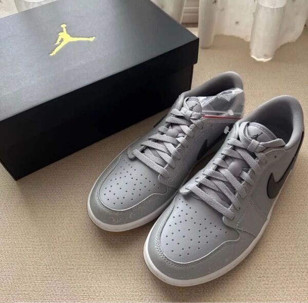 NIKE ナイキ エア ジョーダン 1 LOW G ゴルフシューズ スニーカー グレー ウルフグレー 26.5cm
