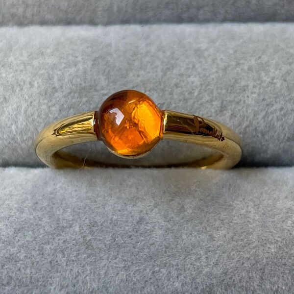 【ラウンドシンプルG】カラーストーン 透明感クリア 重ね付け キャンディリング 指輪 jewelry アクセサリー