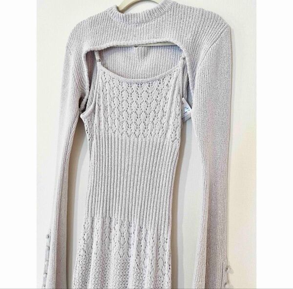 Layered crochet dress