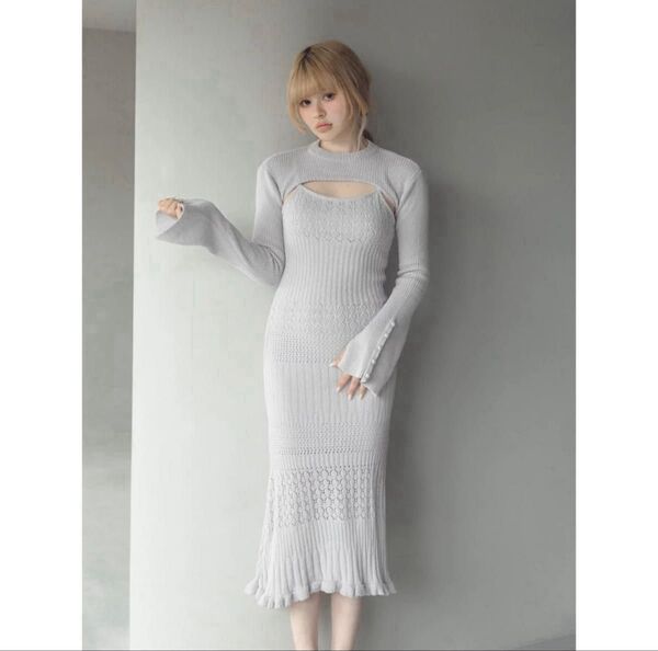 Layered crochet dress
