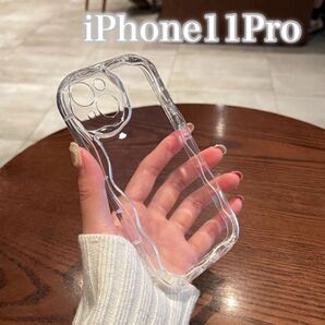 iPhone11Pro ケース クリアケース 韓国 人気 シンプル 透明 ソフト ソフトケース カバー